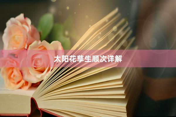 太阳花孳生顺次详解